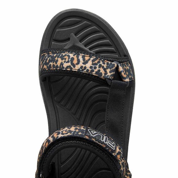 Fila Women's Brown Leopard Strap Sandal - Picture 5 of 6